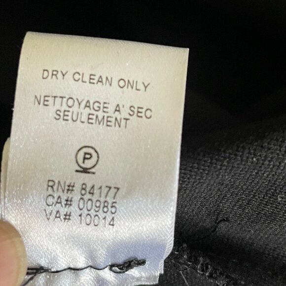 Diane Von Furstenberg Black Cougarette Midi Skirt w/Kick Flap-Size 6 - Picture 10 of 10